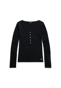 POLO RALPH LAUREN - Longsleeve Whisper Weight Cotton - cornflower