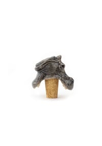DONKEY - Weinstopper Hungry Hippo, Grau, 5.5 cm - Grau