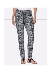heine - Druck-Hose - champagner-taupe-bedruckt