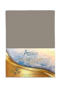 Aspero® - Bio-Baumwoll Spannbettlaken Minas - Anthrazit