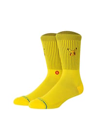 STANCE - Unisex Socken - Wave Check Crew, Logo, Crew Socken - Gelb