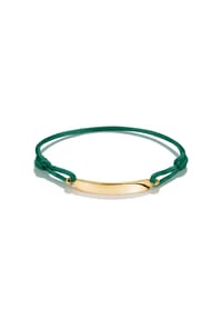 Thomas Sabo - Textilarmband grün - gelbgoldfarben, dunkelgrün
