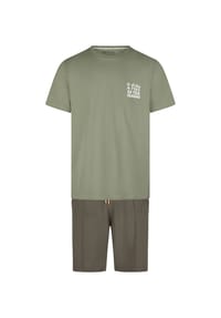 Phil & Co. Berlin - Pyjama Shorty - anthrazit-mittelblau