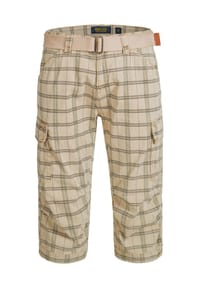 INDICODE - Shorts Cargo Nicolas Check - Amber