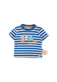 sigikid® - T-Shirt Sea You ,  für Babys - Weiß/Blau gestreift