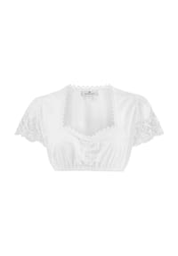 STOCKERPOINT - Dirndlbluse, Herzausschnitt, Spitze, für Damen - WEISS