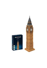 Revell® - 3D Puzzle Big Ben, Uhrturm von London, Elizabeth Tower, 44 Teile, ab 10 Jahren - 