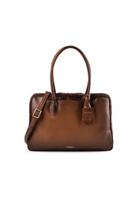 BURKELY Ledger - Ledger Aktentasche Leder 40 cm Laptopfach - cognac