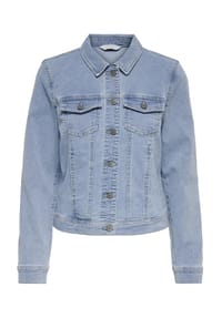 ONLY® - Jeansjacke, Klappkragen, für Damen - LIGHT BLUE DENIM