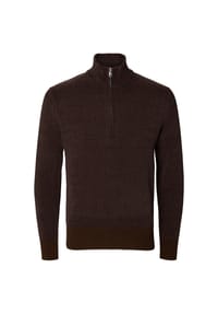 SELECTED - Strickpullover, Troyer, für Herren - 202070 CHOCO TORTE