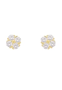 Adelia's - Damen Gold Schmuck 333 Gold Ohrringe  Ohrstecker mit Zirkonia - gold