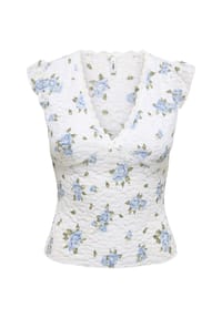 ONLY® - Spitzenbluse, V-Ausschnitt, für Damen - 177922001 CLOUD DA