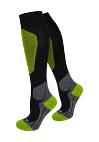 normani® - Sport-Kompressionskniestrümpfe - Dunkelbraun/Hellbraun