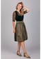 EDELNICE Midi Dirndl Livia Samt Grün Bild 10