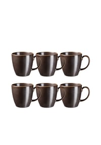 MÄSER Kaffeebecher Set, Porzellan Powerful - Powerful - Schwarz / Braun