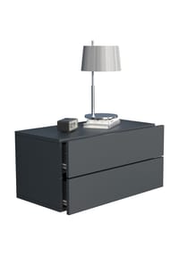 VCM. - Nachtschrank | Wandschublade | Wandboard | Nachttisch | Maße ca H. 30 x B. 60 x T. 32 cm - Usal L 60 cm - Anthrazit