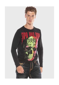 CIPO & BAXX® - Sweatshirts mit coolem Print - BLACK