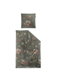 irisette® - Edel-Feinbiber Bettwäsche Set Panda 8784 - 30 grün