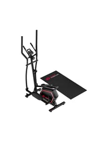 HOME FITNESS CODE - Ellipsentrainer E200 Magnetisches Crosstrainer Fitnessgerät Heimtraining mit Schutzmatte - 