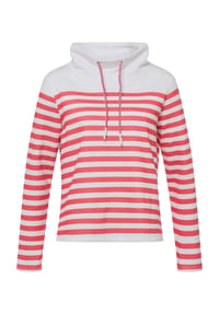 Sieh an! - Sweatshirt - weiß-grapefruit-geringelt