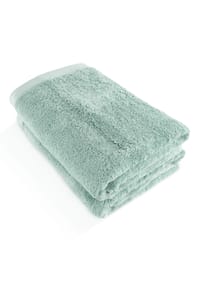 herzbach home Duschtücher Pura 70x140 cm 550g/m², Premium-Qualität, 100% Baumwolle, einfarbig - Herzbach_Pura - Blau