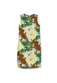 MADELEINE - Ärmelloses Kleid mit Blumenmuster - hellgrün / multicolor