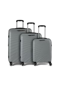 benzi 5808 - 5808 4 Rollen Kofferset 3-teilig mit Dehnfalte - grau