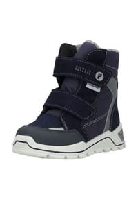 RICOSTA® - Leder/Synthetik Stiefel - Blau/Grau