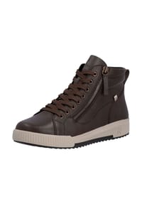 rieker - Glattleder Sneaker - Dunkelrot