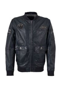 Mauritius LEATHERWEAR - Lederjacke, Pattentaschen, für Herren - 9260  COGNAC