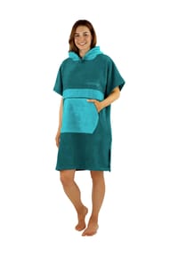 normani® - Damen Badeponcho - Hellgrau