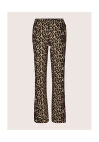 MADELEINE - Weite Jerseyhose mit Leopardenmuster - caramel / schwarz / multicolor