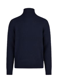 HECHTER PARIS - Strickpullover Basic mit stilvollem Rollkragen - Champagner