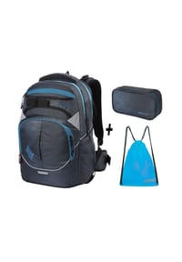 NITRO - Rucksack Set Superhero abnehmbarer Hüftgurt garantiert optimale Gewichtsverteilung - GRAPHITE