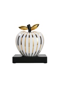 Goebel - Deko-Objekt Apfel "Golden Sunlight" Studio 8 Art & Apple 28 cm weiß-gold - weiß-gold