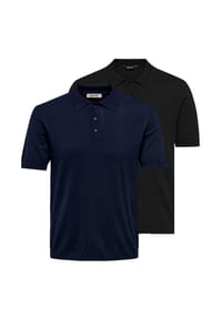 ONLY & SONS - Poloshirt 2er Pack Wyler - Beige / blau