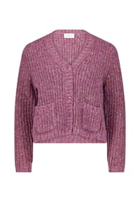 CARTOON - Strick-Cardigan mit V-Ausschnitt - Dark Purple Melange