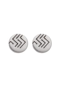 Adelia's - Damen Edelstahl Schmuck Edelstahl Ohrringe  Ohrstecker Ø 6,3 mm - silber