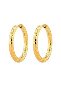 Adelia's - Adelia's Damen Creolen aus Edelstahl - gold