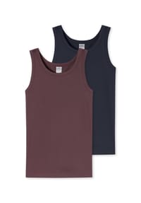 SCHIESSER - Unterhemd 955 Multi - 921 BLAU/WEISS