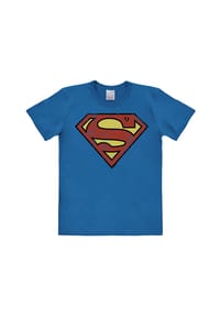 LOGOSHIRT® - T-Shirt Easyfit Superman - Logo - azure blue