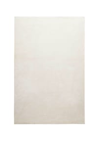 homie LIVING - Kurzflorteppich Venice - Unifarbener Teppich – soft & modern - creme weiß