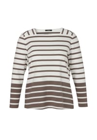 frapp - Shirt mit Ringelmuster - light taupe/offwhite