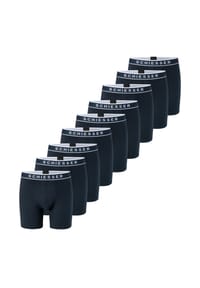 SCHIESSER - Long Short / Pant 9er Pack 95/5 Cotton - Dunkelblau / schwarz