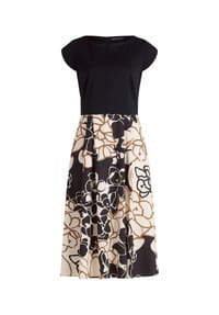 BETTY BARCLAY - Etuikleid mit ausgestelltem Rock - Beige/Schwarz