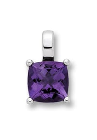 ONE ELEMENT Golden Grace - Amethyst Anhänger aus 333 Weißgold - silber