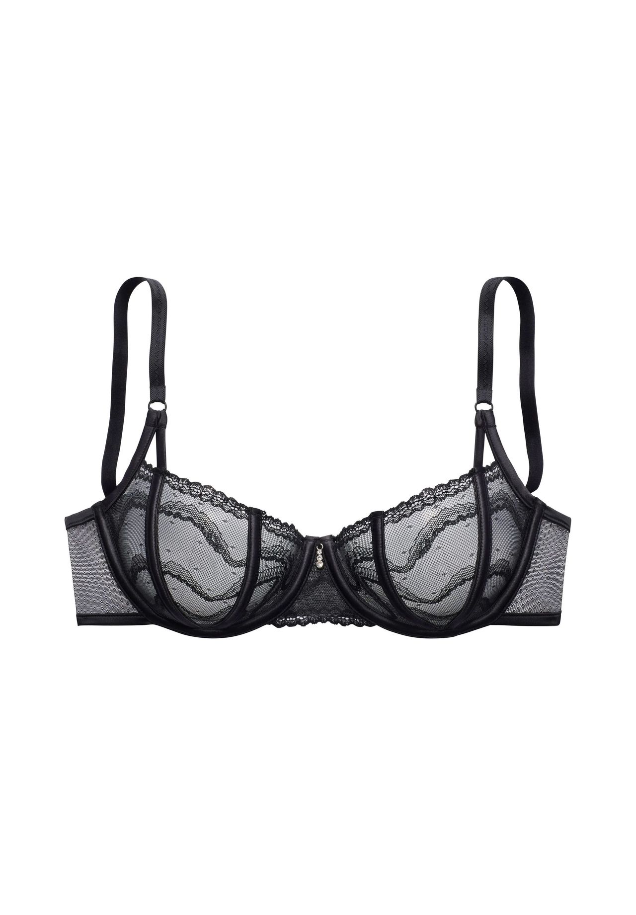 Lascana BüGel-Bh Giovanna, Transparent, FüR Damen, Schwarz, 80 D-image