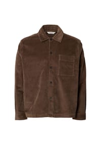 SELECTED - Overshirt, Langarm, Kent, für Herren - 205350  CHOCOLATE
