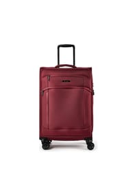 d & n® Travel Line 9804 - Travel Line 9804 4 Rollen Trolley M 68 cm mit Dehnfalte - black