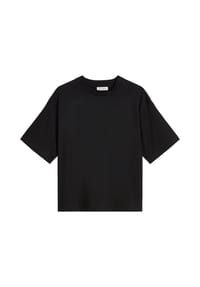 Marc O'Polo - Damen T-Shirt - Rundhals, Kurzarm, Casual, einfarbig - Schwarz